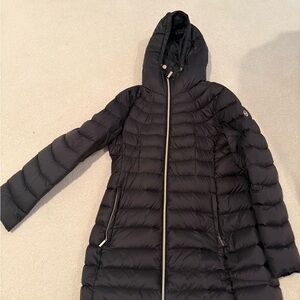 Michael Kors Black Hooded Puffer Coat
